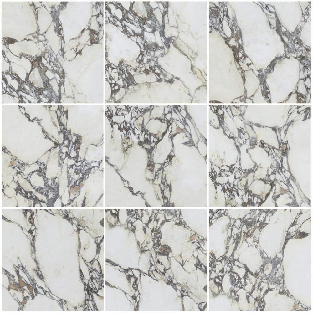 Bond Tile Signature 47.24 In. X 47.24 In. Marble Look Satin Porcelain Floor And Wall Tile (30.98 Sq. Ft. / Case)