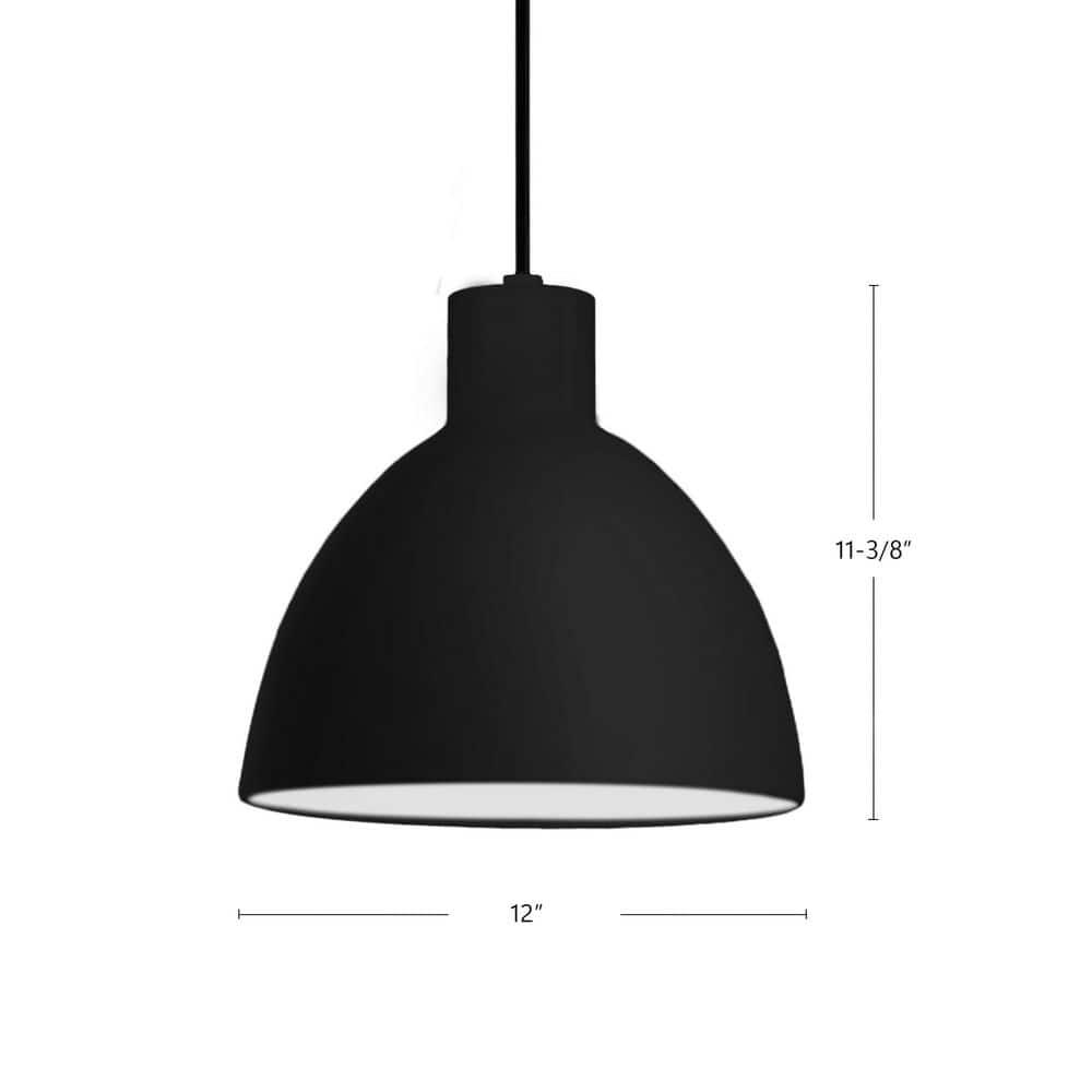 1 - Light Black LED Single Pendant