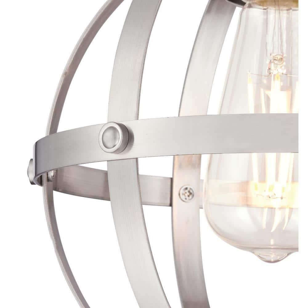 Westinghouse Lighting 6362000 10.24 x 9.84 x 9.84 in. 1 Light Mini Pendant, Brushed Nickel