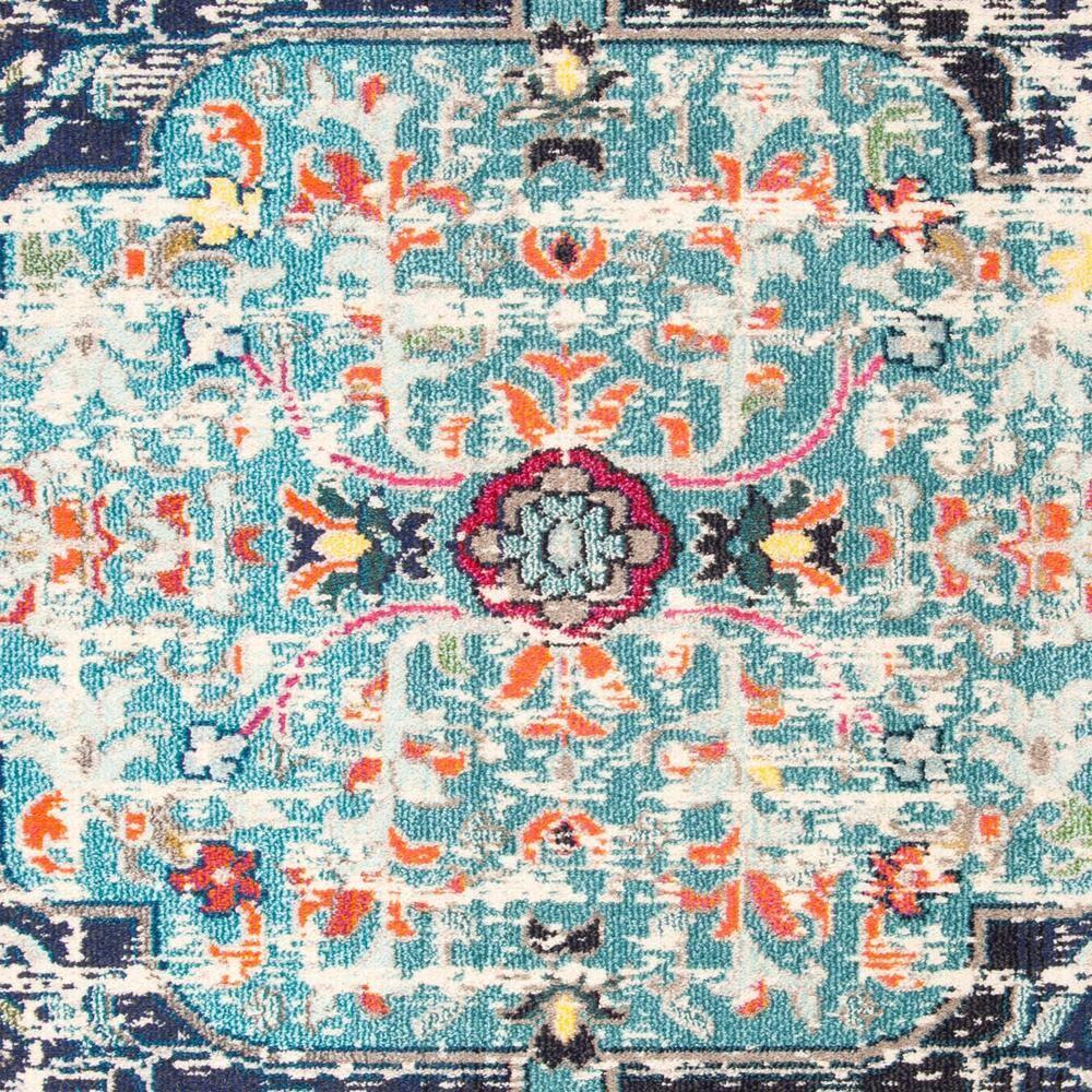 Madison MAD447 Power Loomed Indoor Area Rug - Black/Teal - 8'x10' - Safavieh