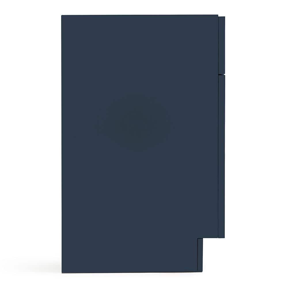 Ariel Hamlet 72 In. Double Sink Base Cabinet In Midnight Blue