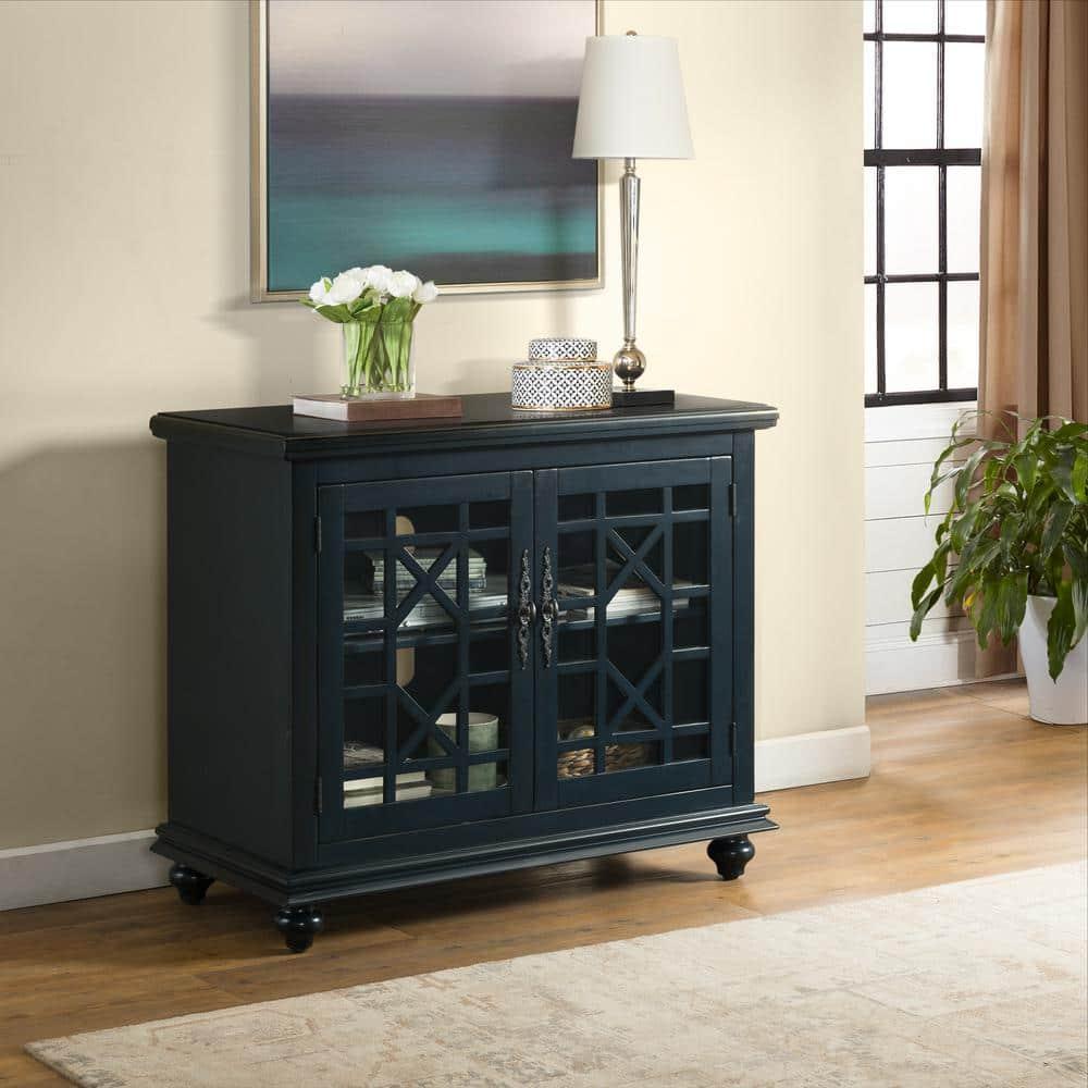 Martin Svensson Home Elegant Small Spaces TV Stand, Blue
