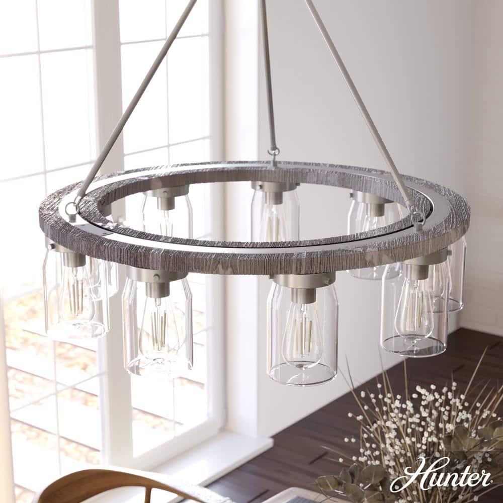 Devon Park 9 - Light Candle Style Chandelier