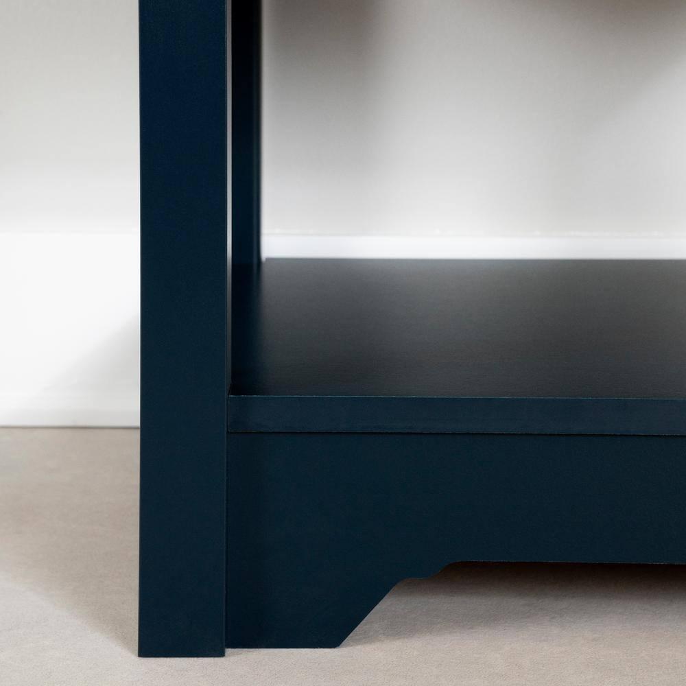Farnel End Table Navy Blue - South Shore: Laminated Particle Board, 22.5" High, CARB Certified