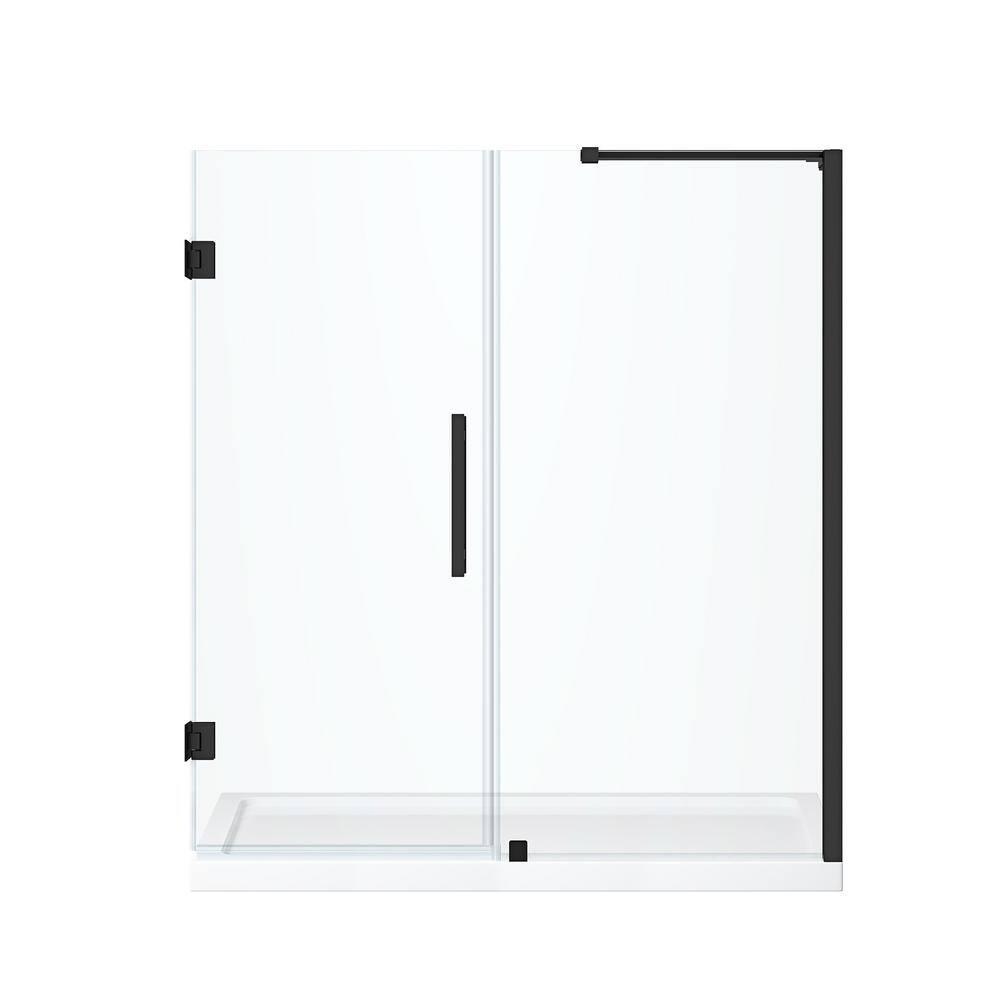 Ove Decors Endless Tampa-Pro 60" W x 72" H Alcove Frameless Shower Kit, Door, Panel, Base TP0180190