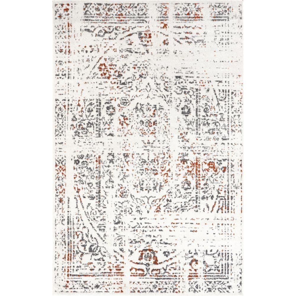 Nuloom Arlena Oriental/Persian 8x10 Indoor Area Rug for Living Room Bedroom Dining Room Kitchen, Red/Ivory