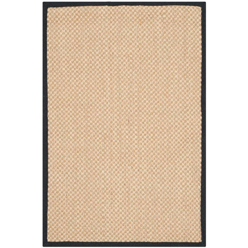 Natural Fiber NF141 Power Loomed Indoor Accent Rug - Maize/Black - 3'x5' - Safavieh.