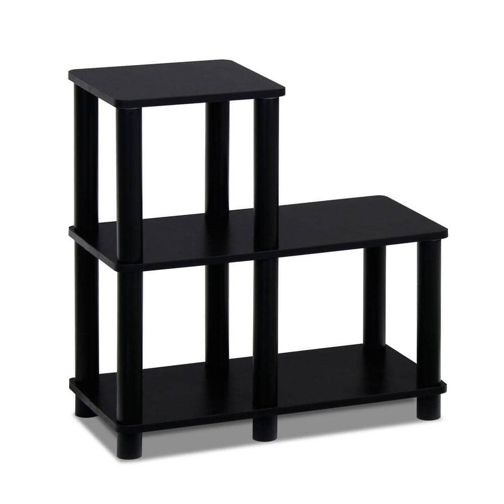 Furinno L-Shelf Open Decorative Bookshelf Multipurpose Bookcase,Espresso