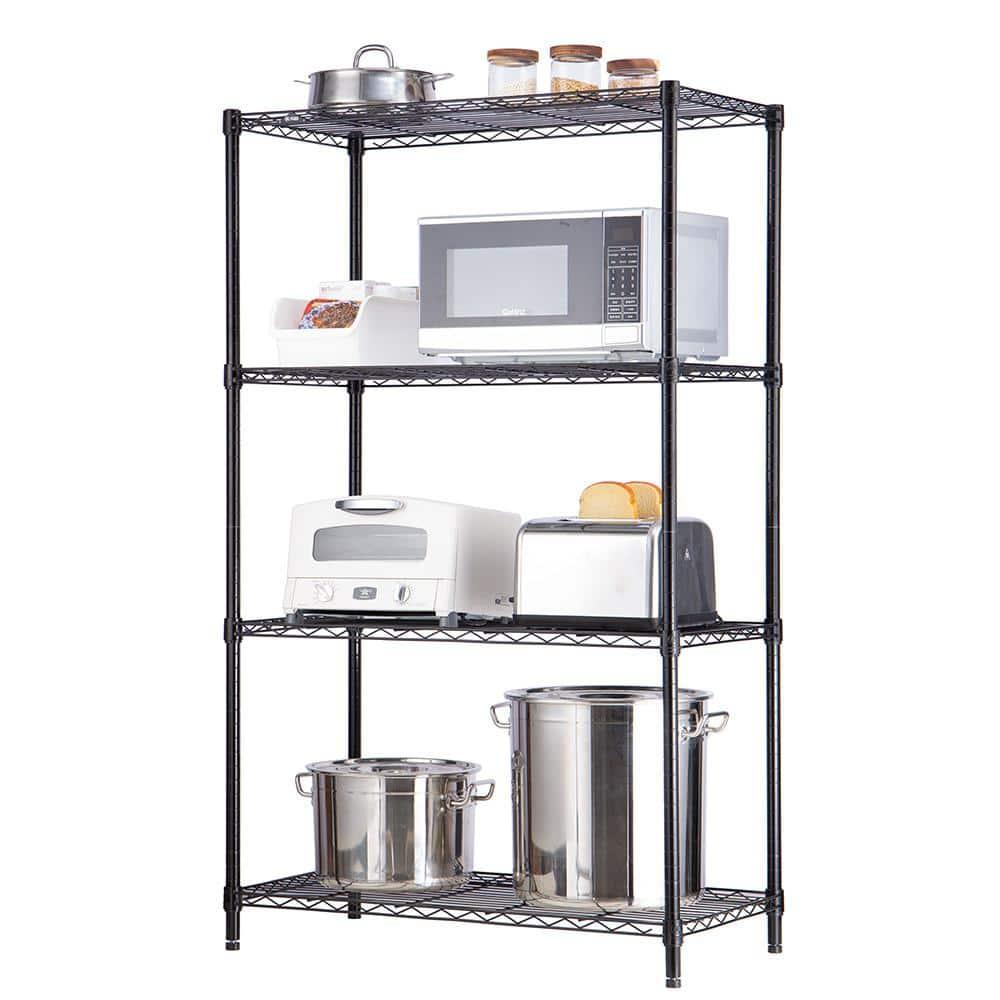 1250 lbs Steel Heavy Duty 5-Tier Utility Shelving Unit Steel Organizer Wire Rack for Home,Kitchen,Office,Chrome (13.7" D x 23.6" W x 62.4" H)