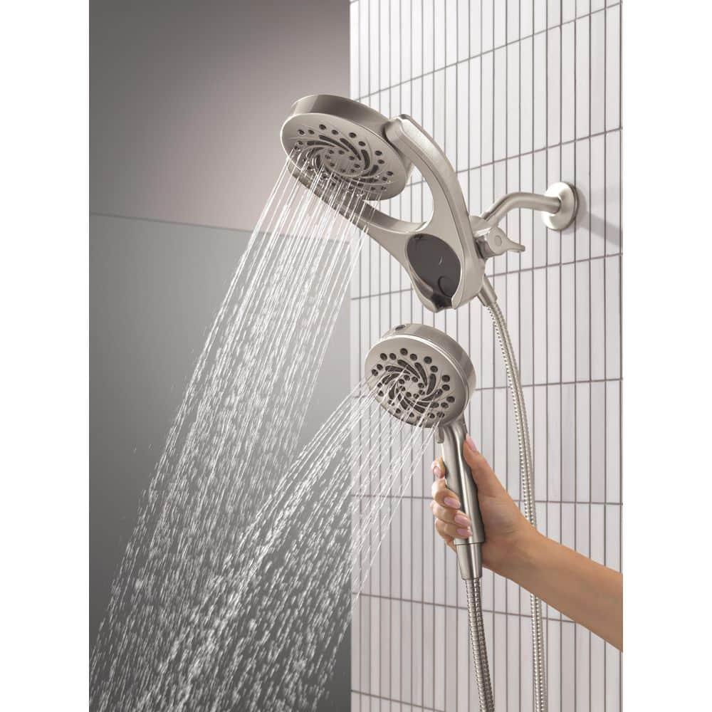 5-Setting HydroRain 2-in-1 Dual Shower Head with ProClean Spray