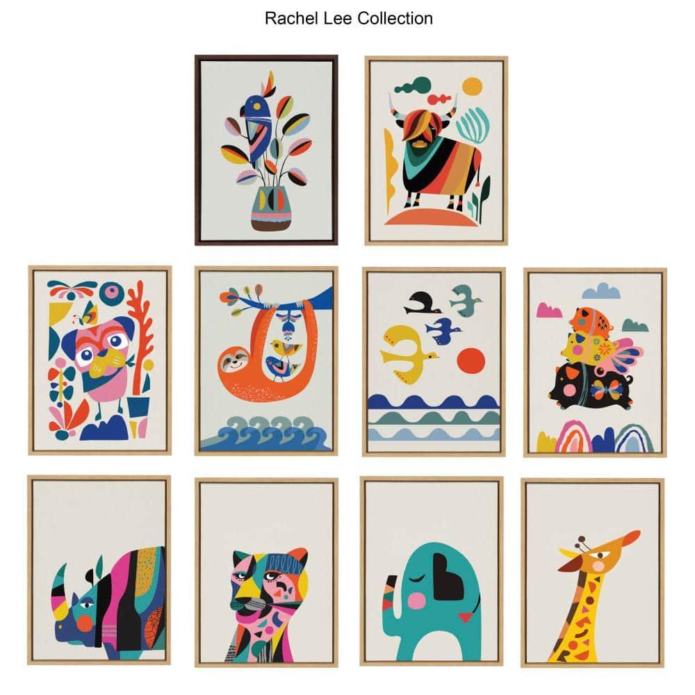 23" x 33" Sylvie the Family Tree Framed Canvas by Rachel Lee Gray - Kate & Laurel All Things Decor: Modern Vertical Digital Art