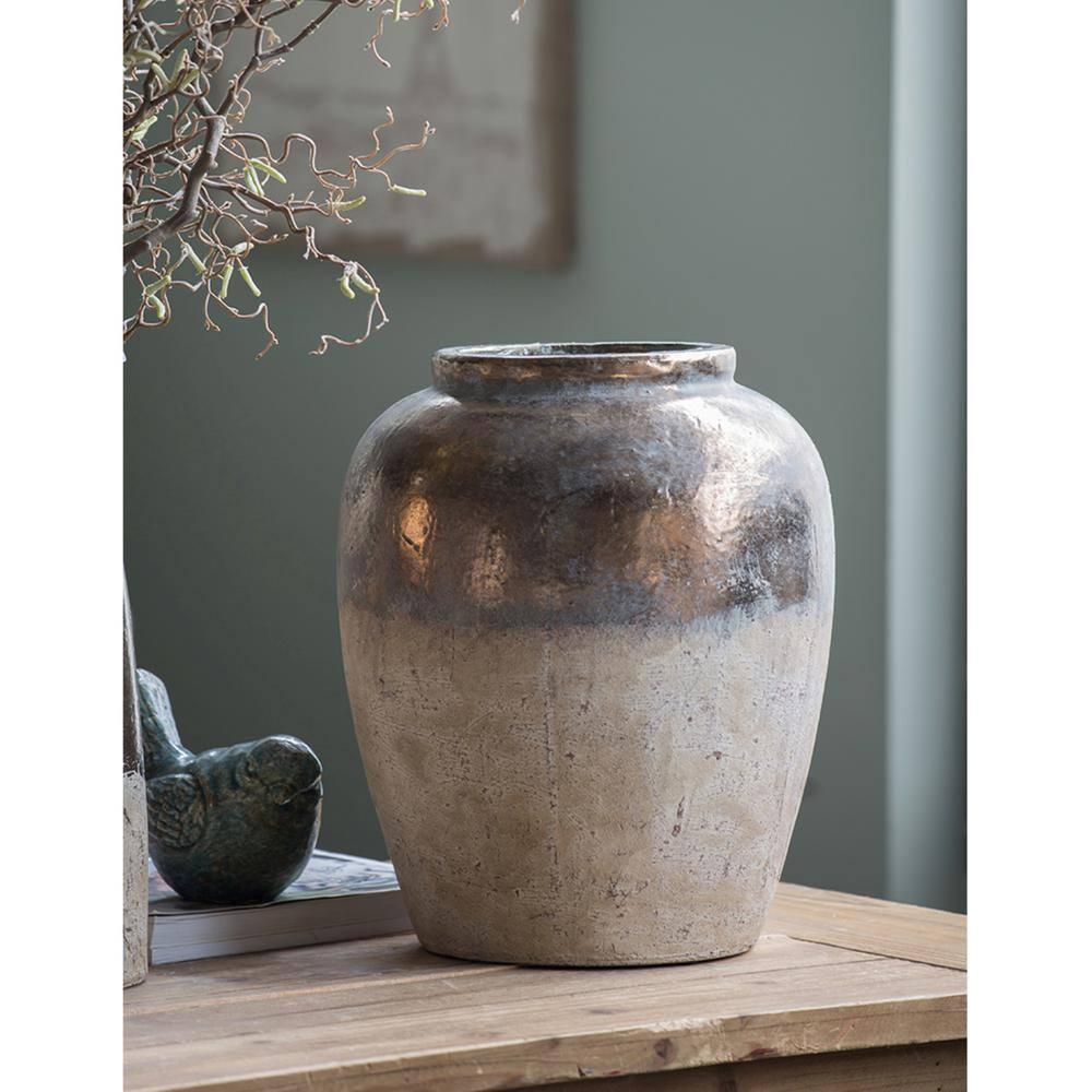 Libra 15.8'' Handmade Terracotta Table Vase