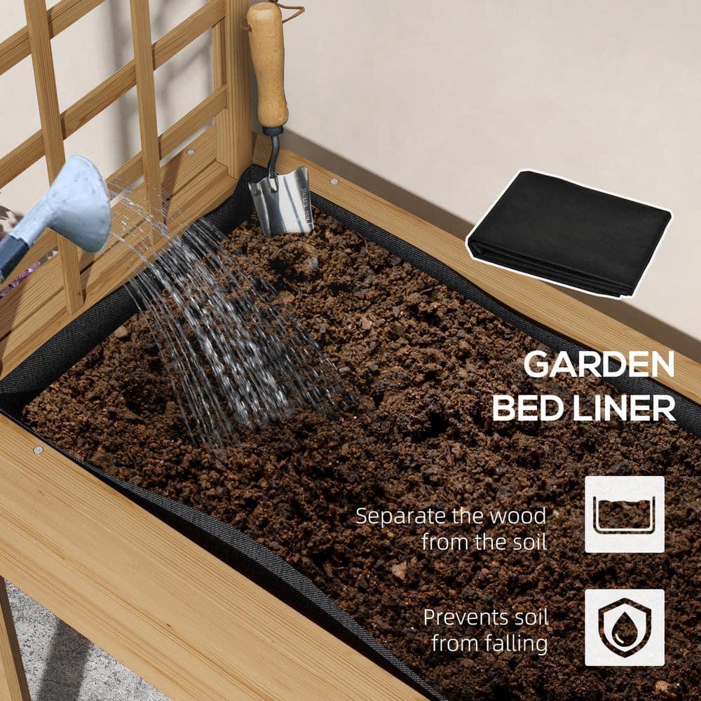 Galvanized Raised Garden Bed Kit, Outdoor Metal Elevated Planter Box with Safety Edging, Easy DIY Stock Tank for Growing Flowers, Herbs & Vegetables(6.4' x 2' x 1')
