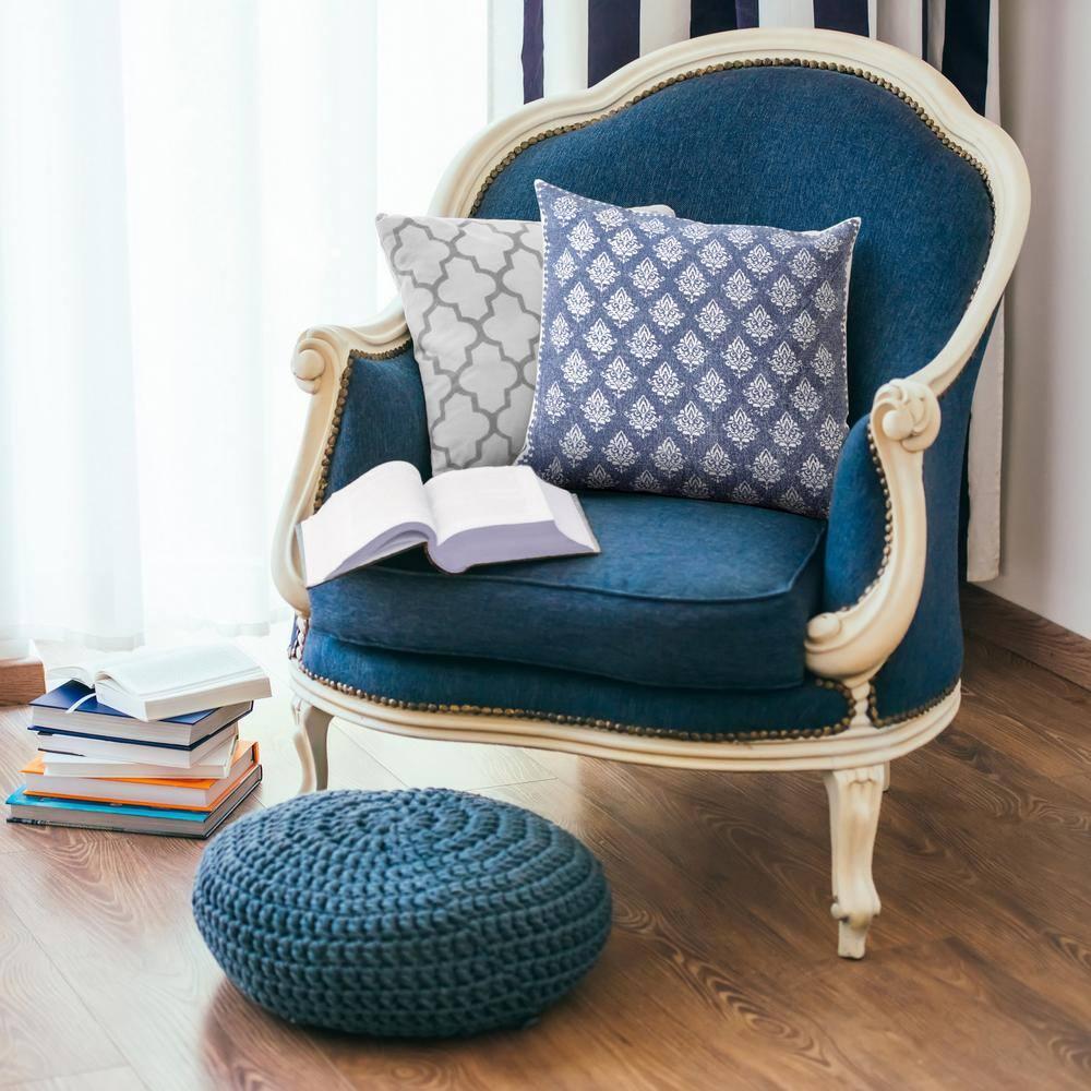Classic Cotton Square Throw Pillow 20" x 20" - Neutral Tone