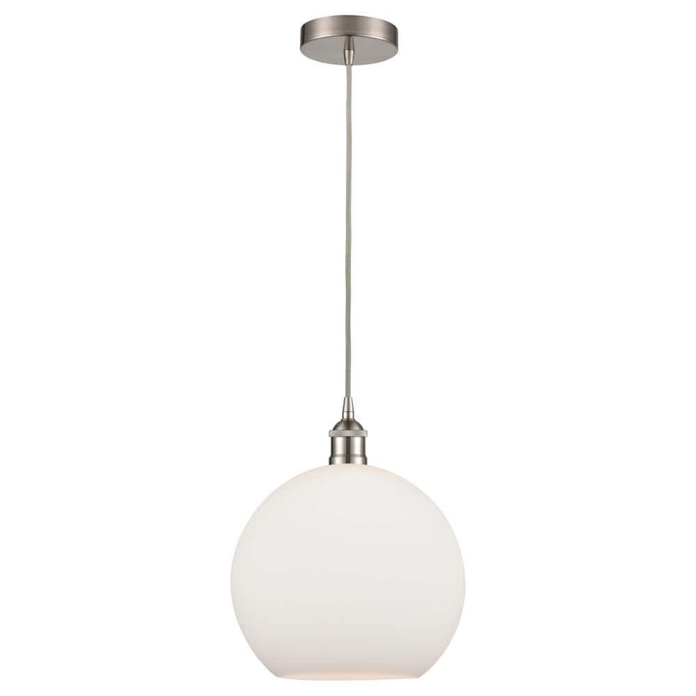 Edison Mini Globe Pendant Light in Brushed Satin Nickel