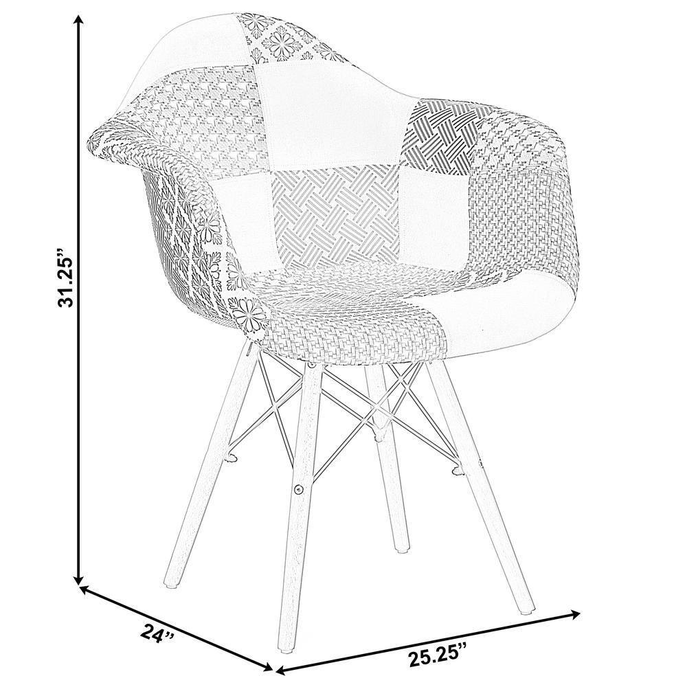 George Oliver Dearbhl 16'' H Fabric Upholstered Armchair