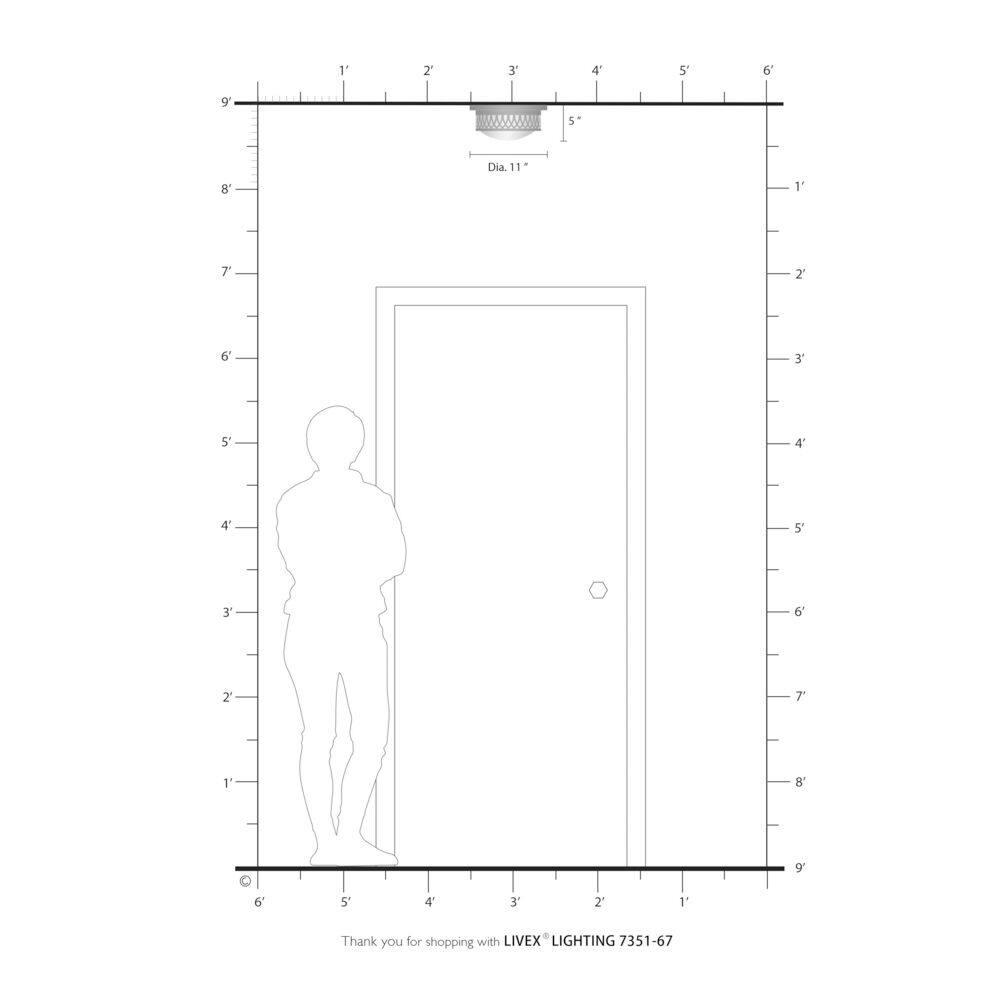 Livex Lighting Westfield 2 - Light Flush Mount in Olde Bronze