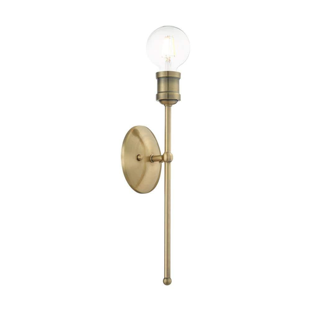 Lansdale 15'' Antique Brass Dimmable Wall Sconce