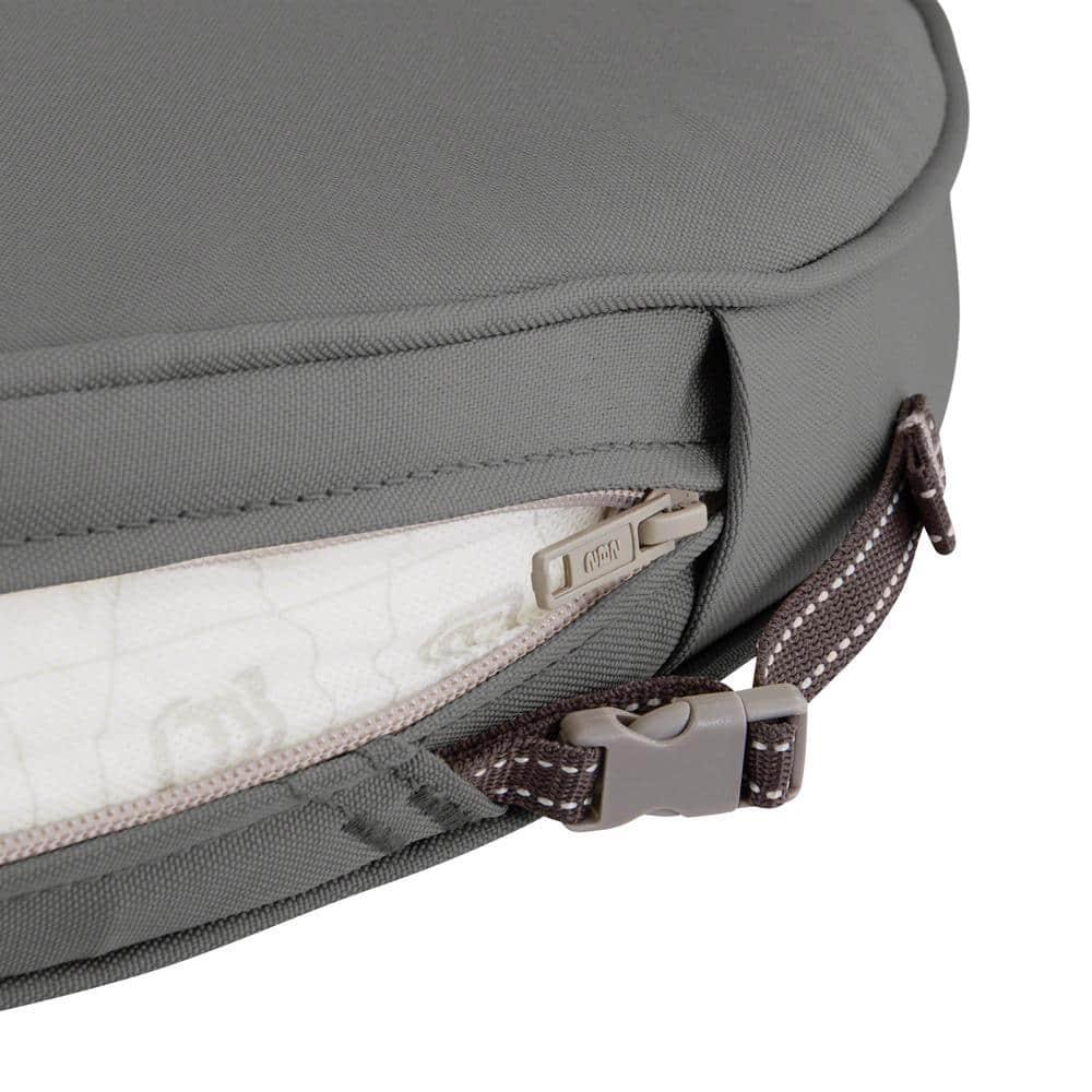 15" x 15" x 2" Montlake Fadesafe Round Patio Dining Seat Cushion Set: Water-Resistant, Zippered - Classic Accessories