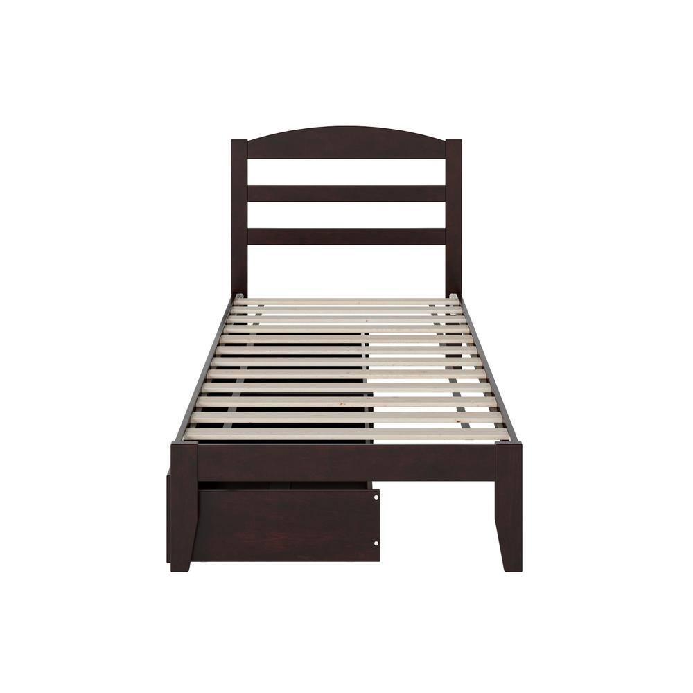 AFI Furnishings Warren Platform Bed T with Drawers ES