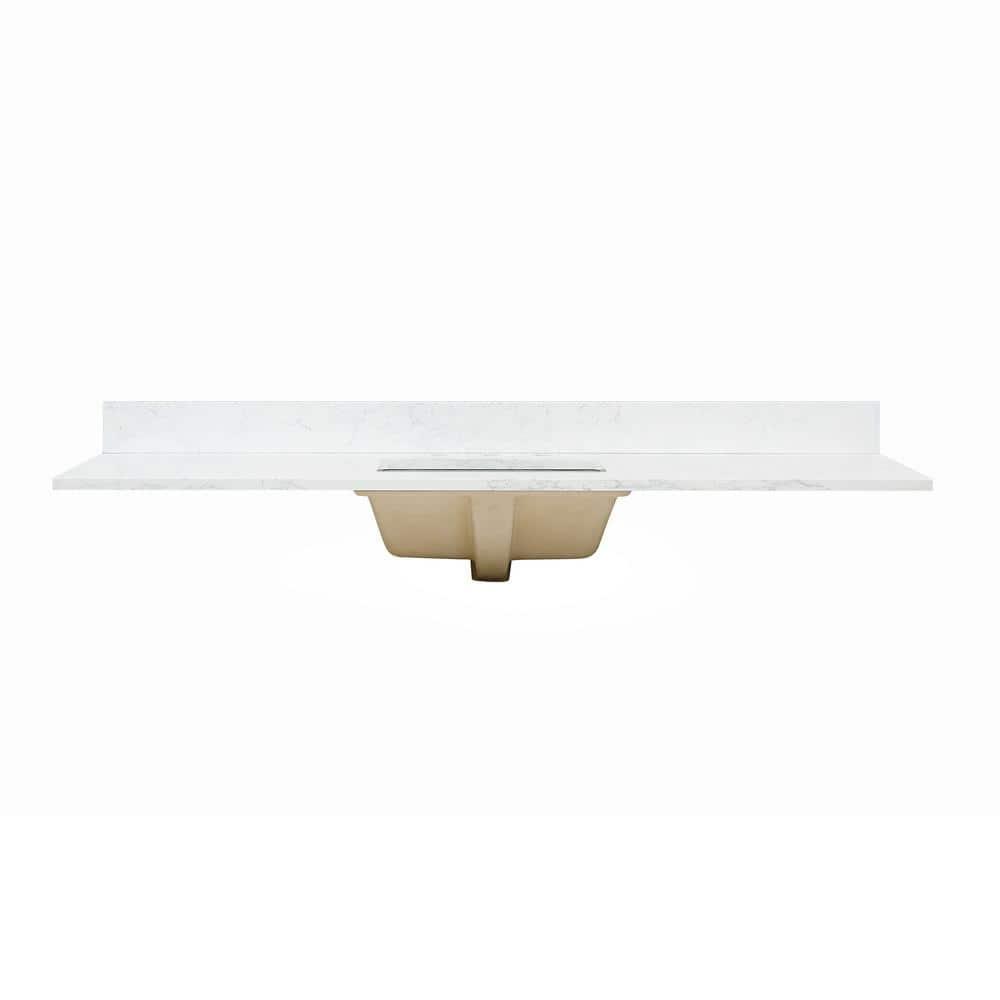 Altair Ceres 61" Engineered Stone Single Bathroom Vanity Top with Sink