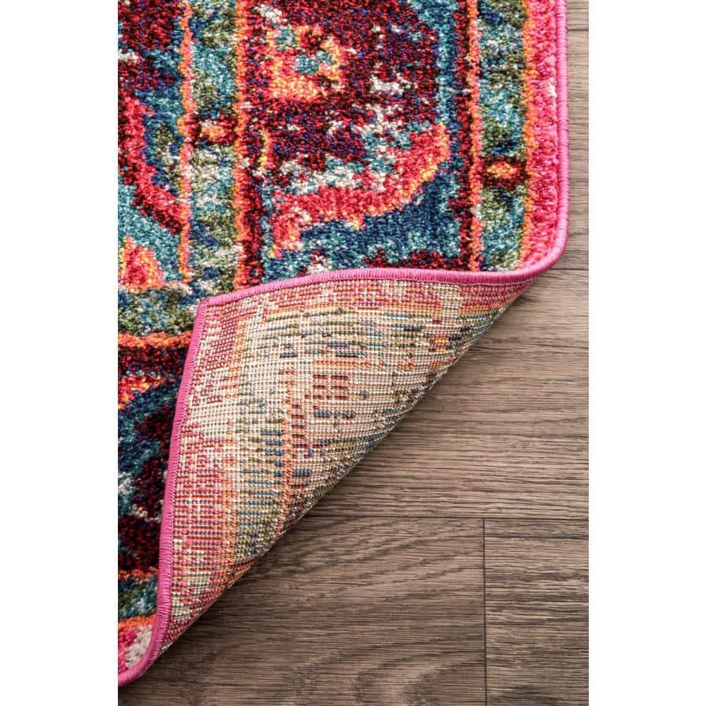 10'x14' Vintage Corbett Area Rug Silver - nuLOOM: Traditional Medallion, Low Pile, Machine Made, Indoor Use