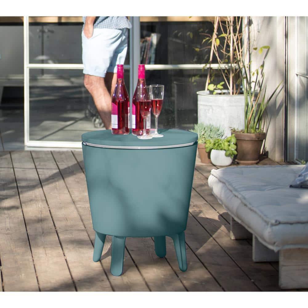 Keter 32 Qt. Cool Bar Cooler Outdoor Weather Resistant Patio Furniture 2 in 1 Pop Up Cocktail Side Table and Beverage Cooler Combo & Reviews | Wayfair
