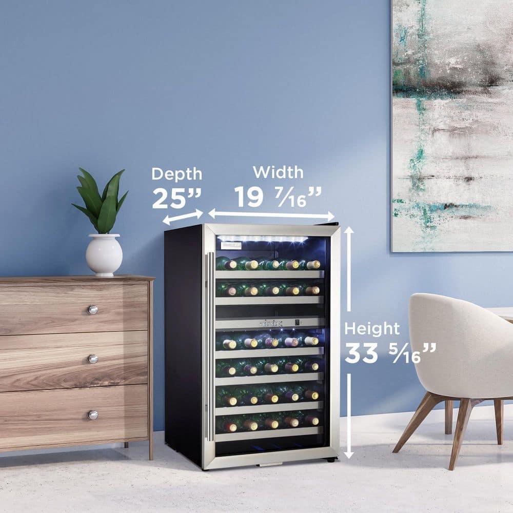 Danby Danby Dual Zone 19.44'' Freestanding 38 Bottle Wine Refrigerator with Reversible Door