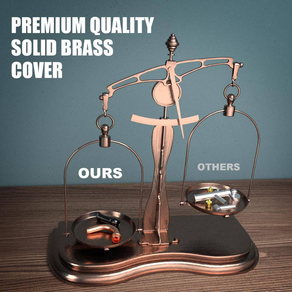 Garbage Disposal Air Switch with Air Hose - Solid Brass Button, Antique Copper Air Switch with Long Button - AK79002