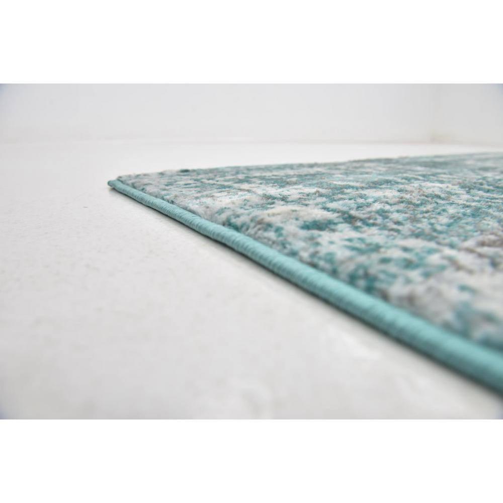 Unique Loom Sofia Collection Area Rug - Casino (7' 1" x 10' Rectangle Turquoise/Ivory)