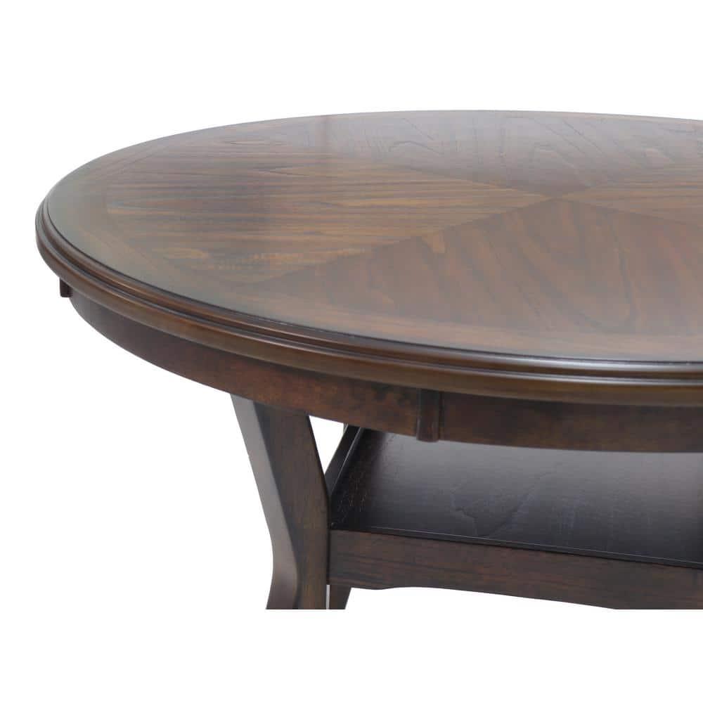 New Classic Furniture Mitchell 5-Piece Transitional Wood Dining Set in Cherry
