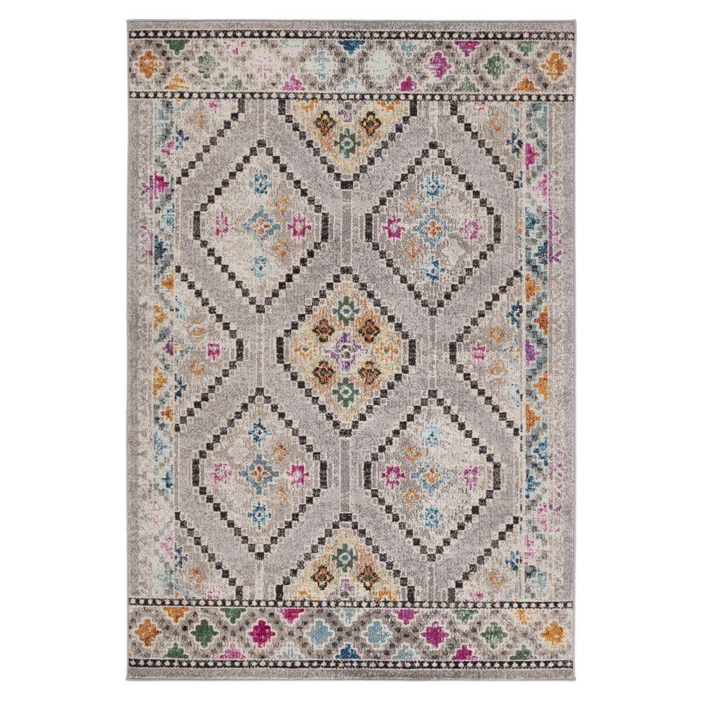 Madison MAD481 Power Loomed Area Rug - Grey/Beige - 5'3"x7'6" - Safavieh.