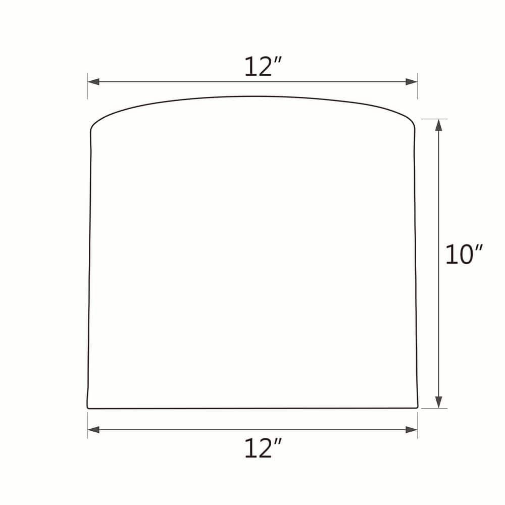 Aspen Creative 31101 Transitional Drum (Cylinder) Shaped Spider Construction Lamp Shade in White, 12" wide (12" x 12" x 10")