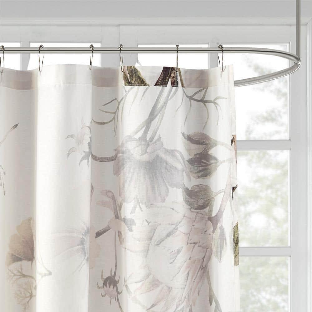 Madison Park Cassandra Printed Cotton Shower Curtain