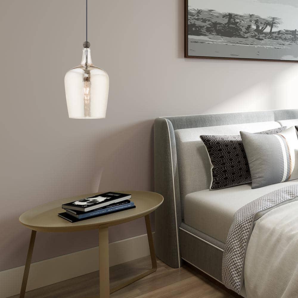 Livex Lighting Art Glass 1 - Light Pendant in  English Bronze