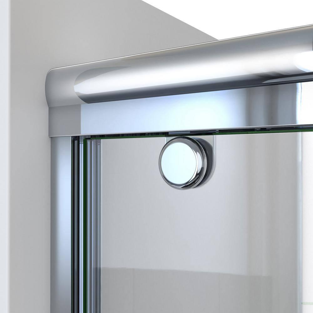 Charisma-X 44" W x 76'' H Bypass Semi-Frameless Shower Door with ClearMax Glass Treatment Technology