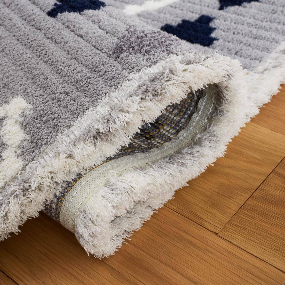 Marrakesh MRK606 Power Loomed Area Rug - Gray/Navy - 4'x6' - Safavieh.