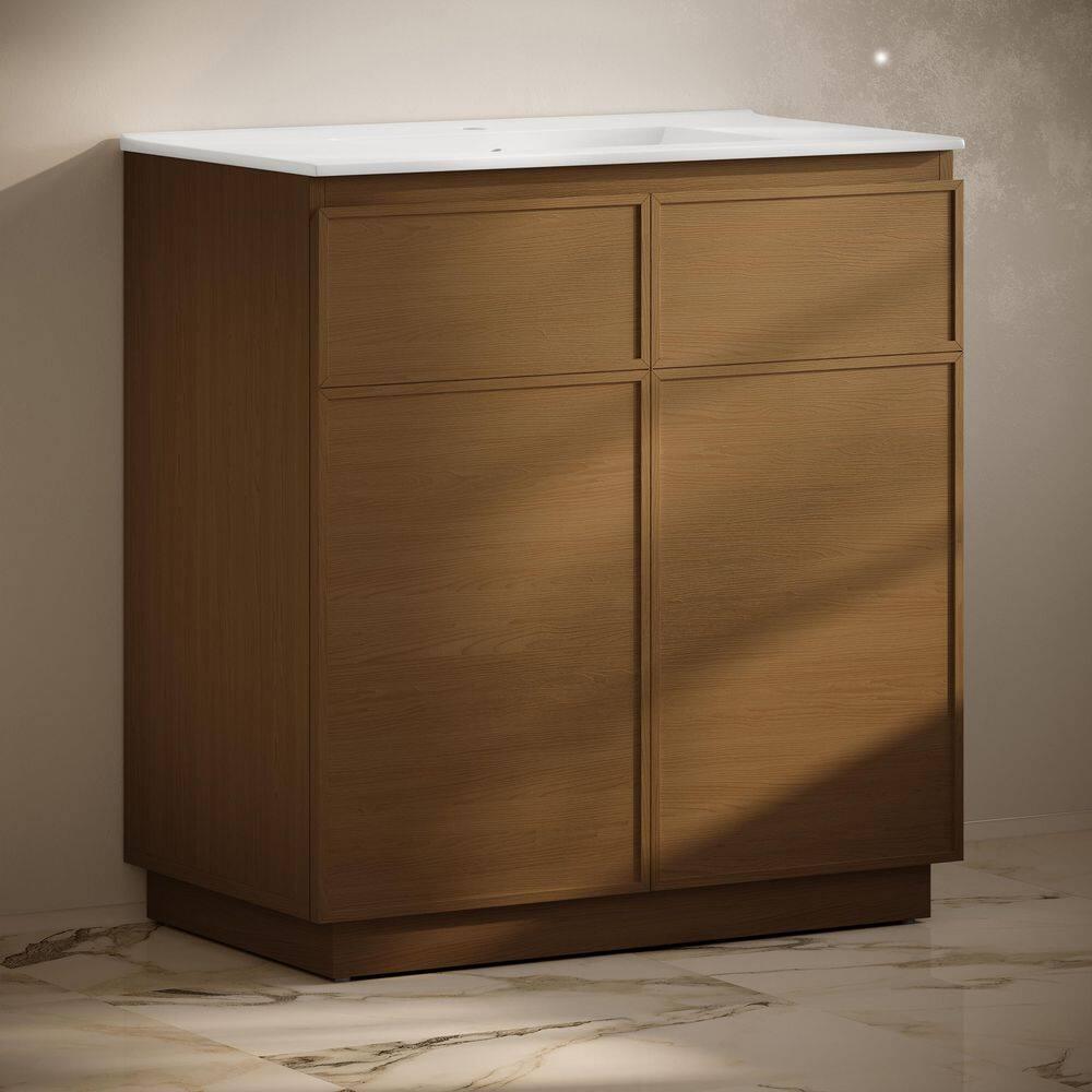 Swiss Madison St. Tropez 36" Freestanding Bathroom Vanity With Sink Top