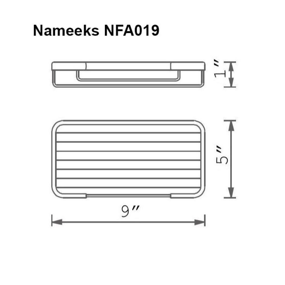 Nameeks Nfa019 General Hotel 9" Wall Mounted Shower Basket - Chrome