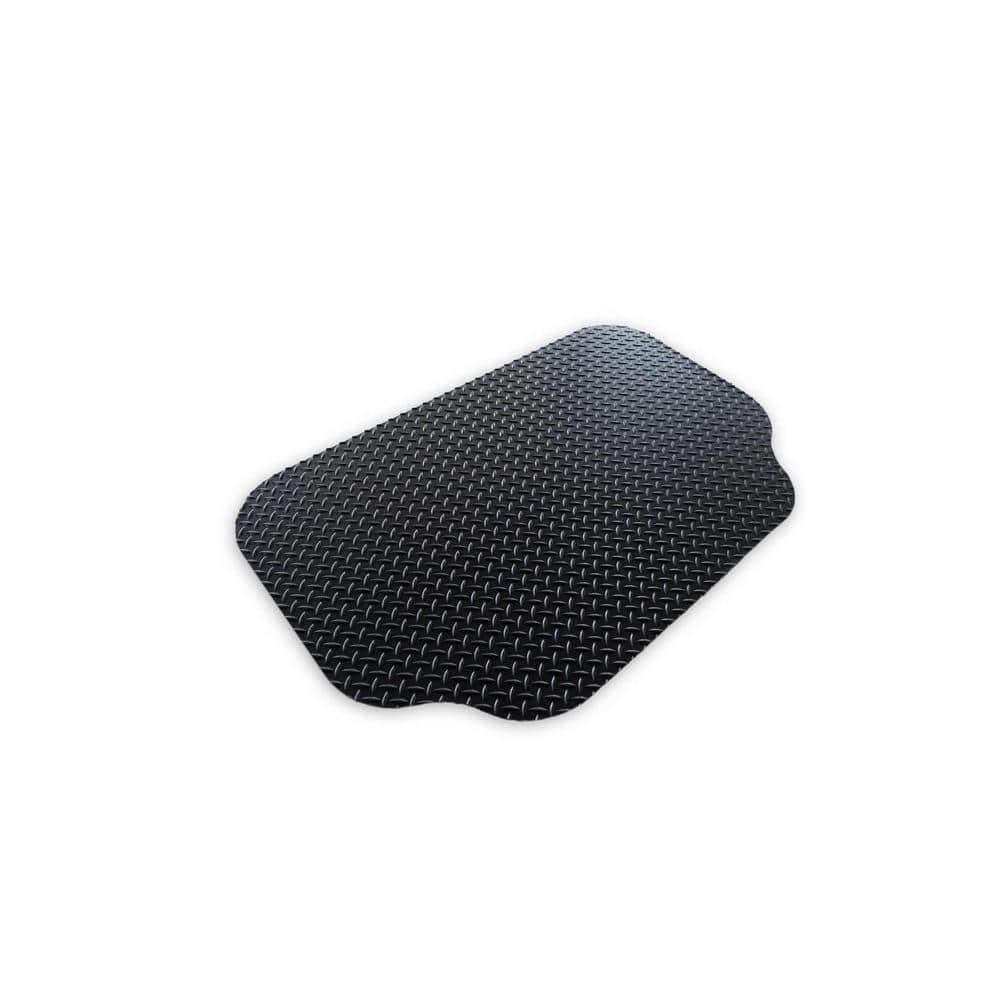 GrillTex Under the Grill Protective Deck and Patio Mat for BBQ Grills, Gas Grills, Charcoal Grills and Smokers, 30" x 48", Black Diamond Plate, 8D-075-30C-4L