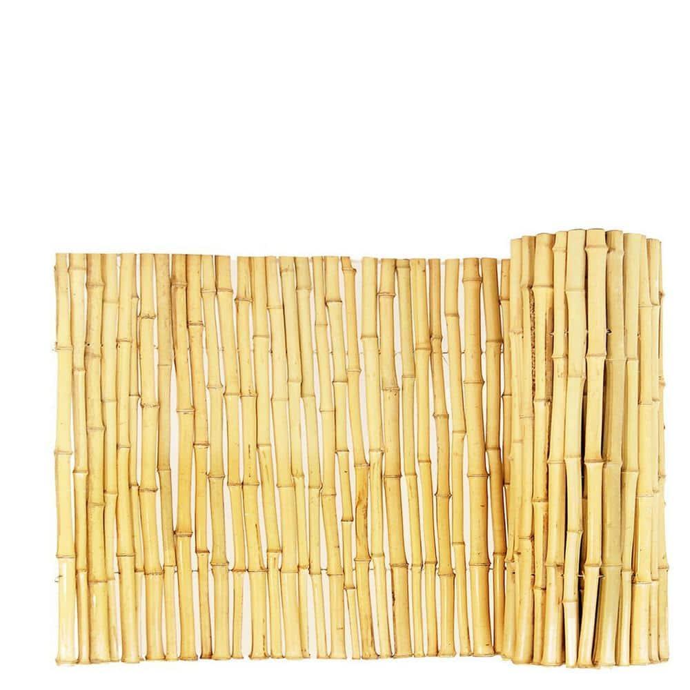 Natural Bamboo Fencing Decorative No Dig Fence Panels 3/4" D