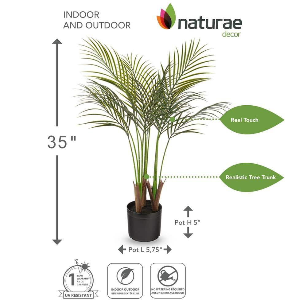 Naturae Decor Faux Palm Plant in Pot