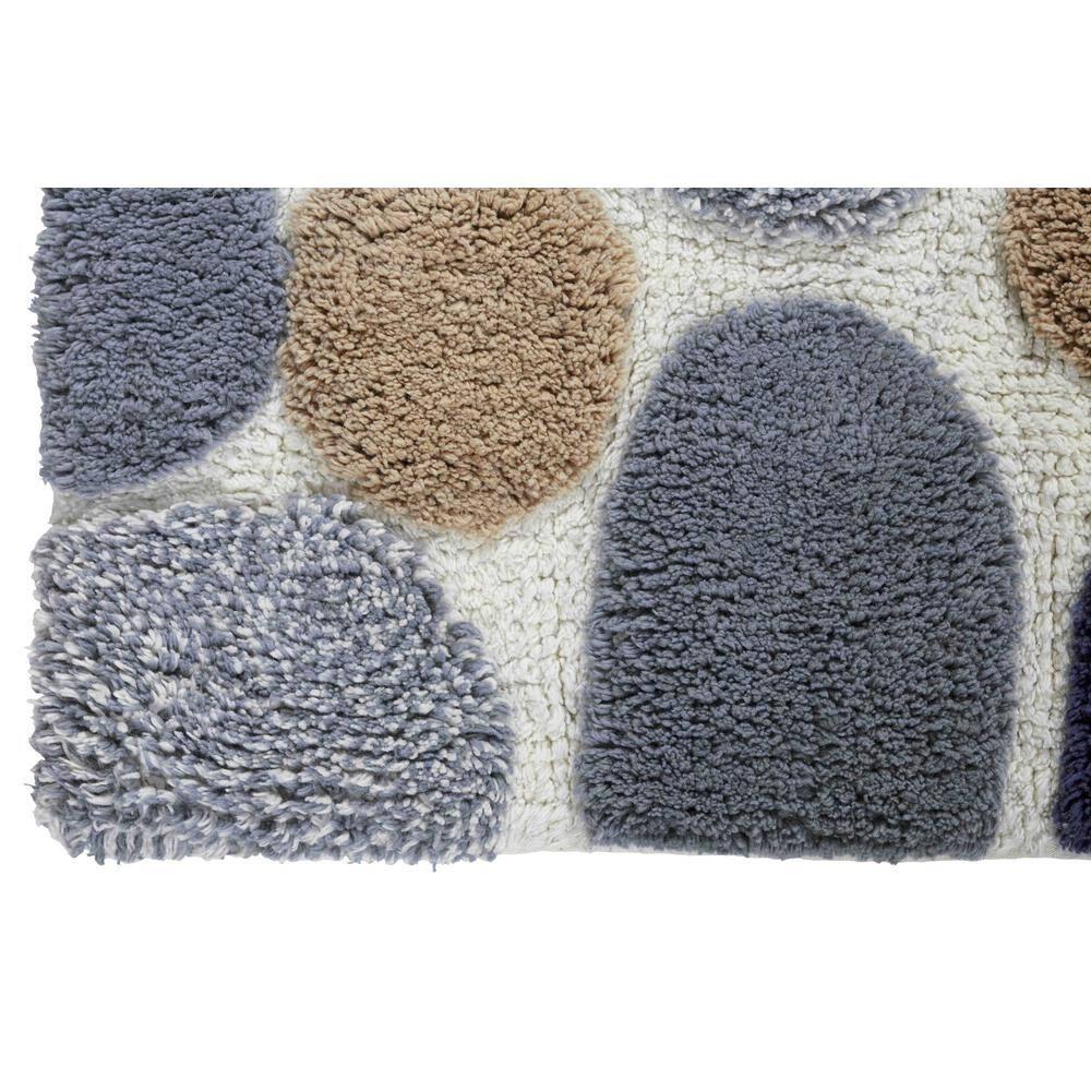 2pc 32"x20" Pebbles Bath Rug Set Gray/Blue - Chesapeake Merchandising