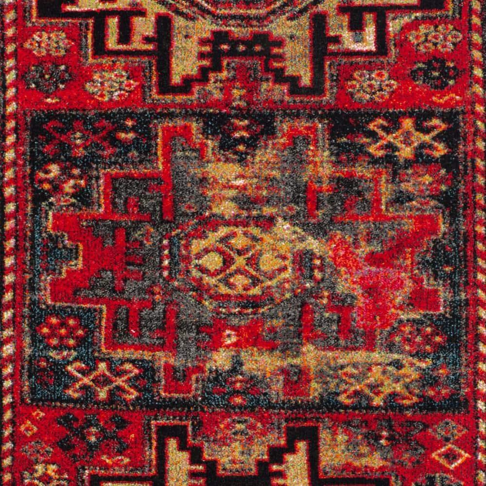 Vintage Hamadan VTH213 Power Loomed Indoor Runner Rug - Red/Multi - 2'3"x18' - Safavieh.