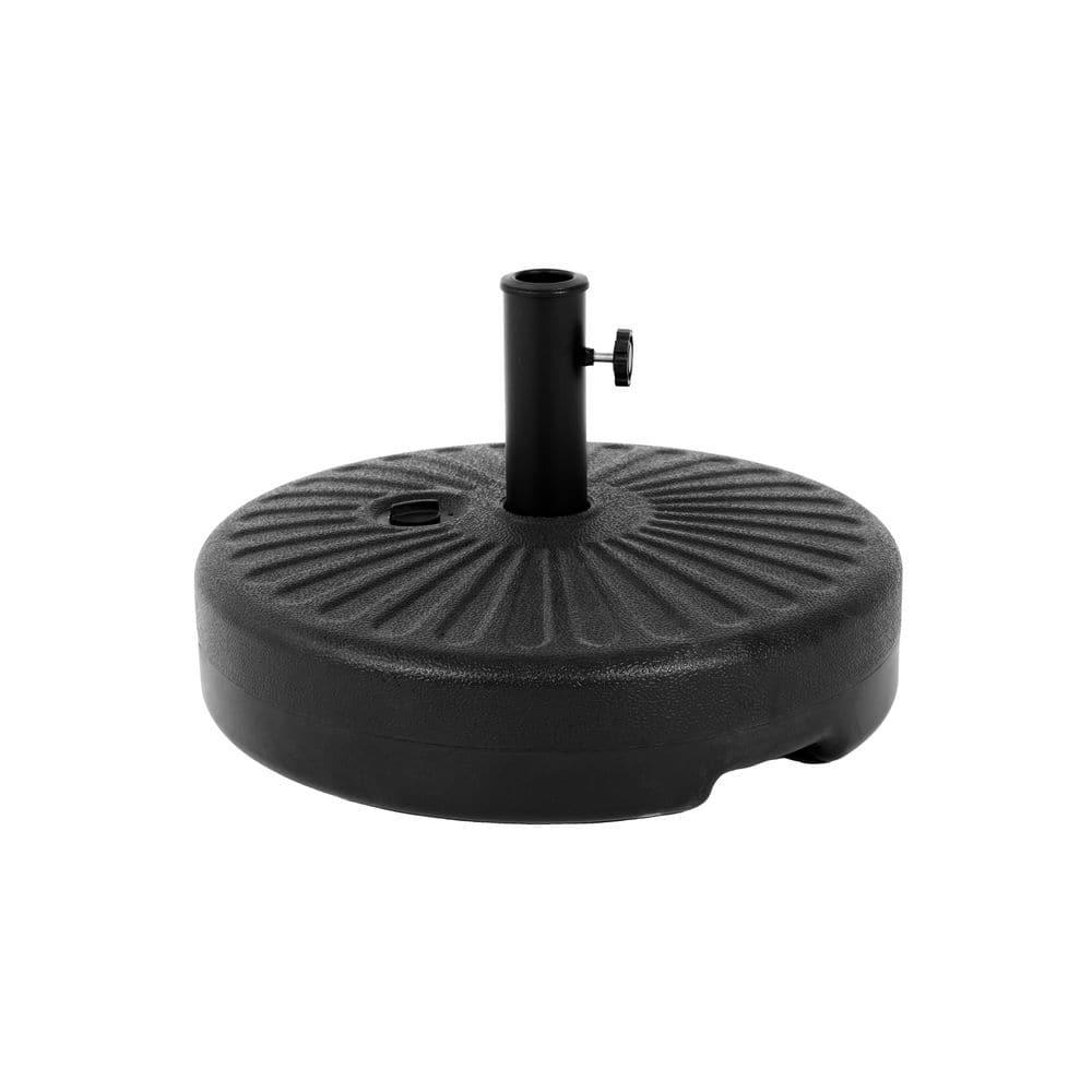 Plastic Patio Umbrella Base in Black