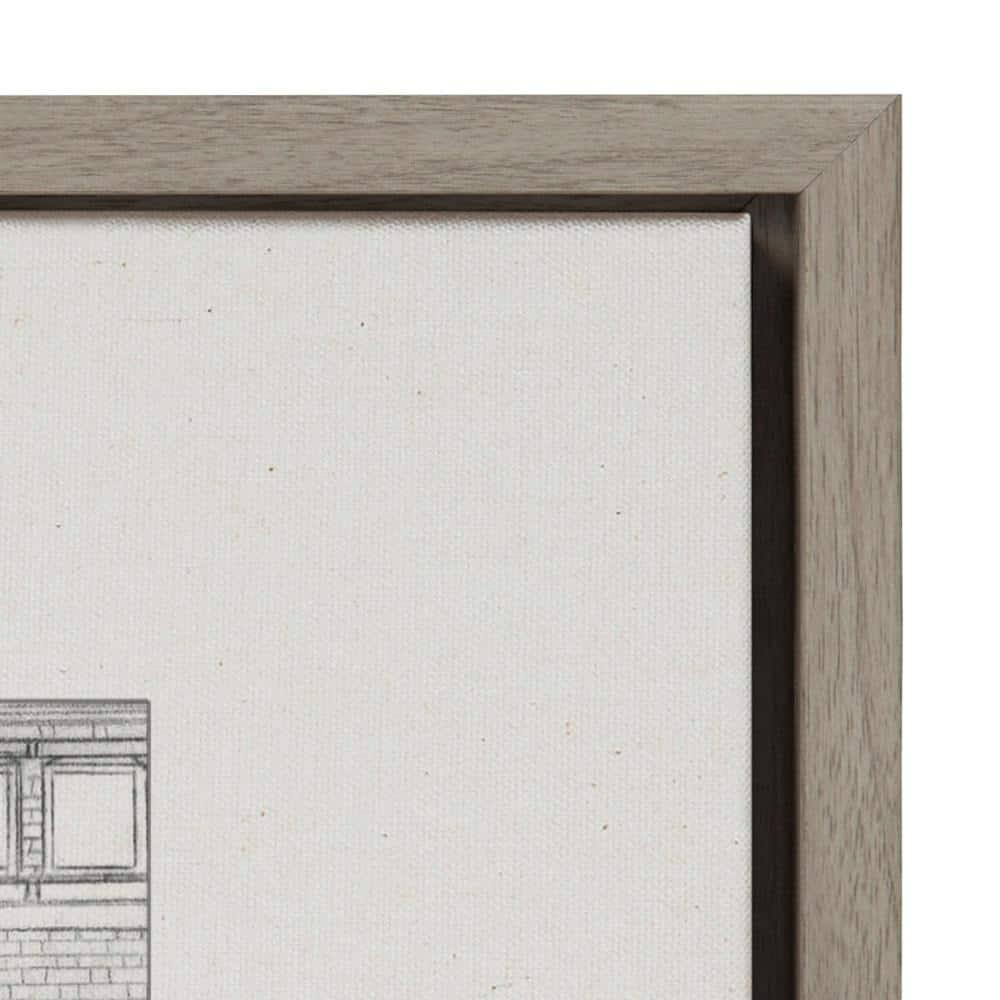 (Set of 2) 18" x 24" Sylvie Brick Building Fade 1 and 4 Canvas by Vio: Urban Wall Decor - Kate & Laurel