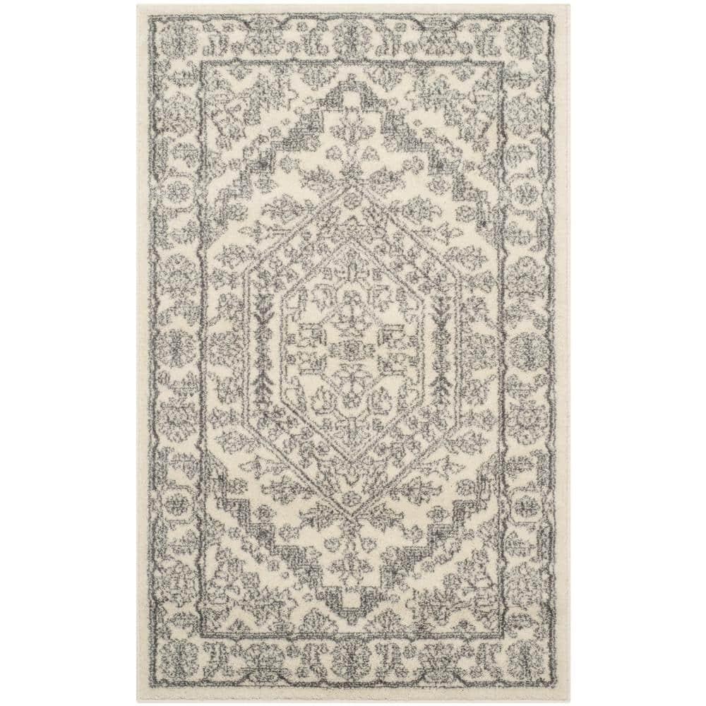 Adirondack ADR108 Power Loomed Accent Rug - Ivory/Silver - 3'x5' - Safavieh.