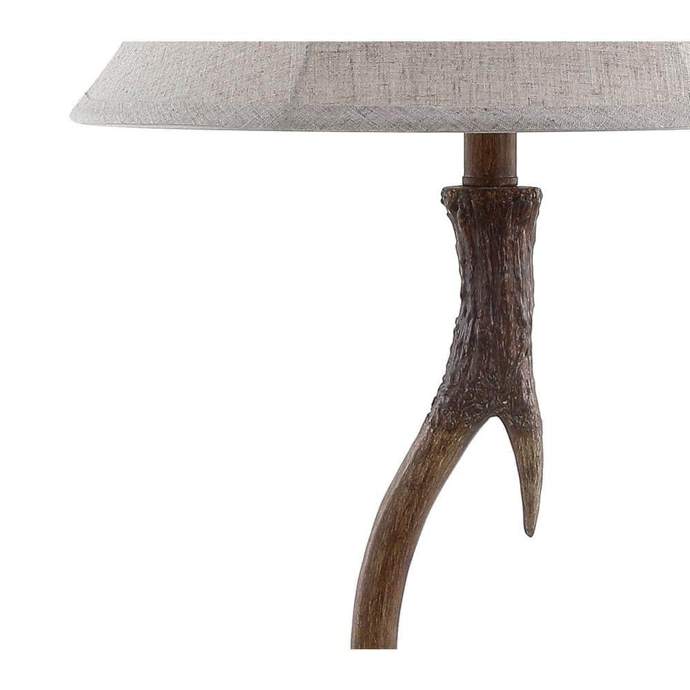 JONATHAN Y JYL6305A Antler 27.5" Rustic Resin LED Table Lamp, Traditional for living room, dinning room, bedroom, office Bulb Included, Brown