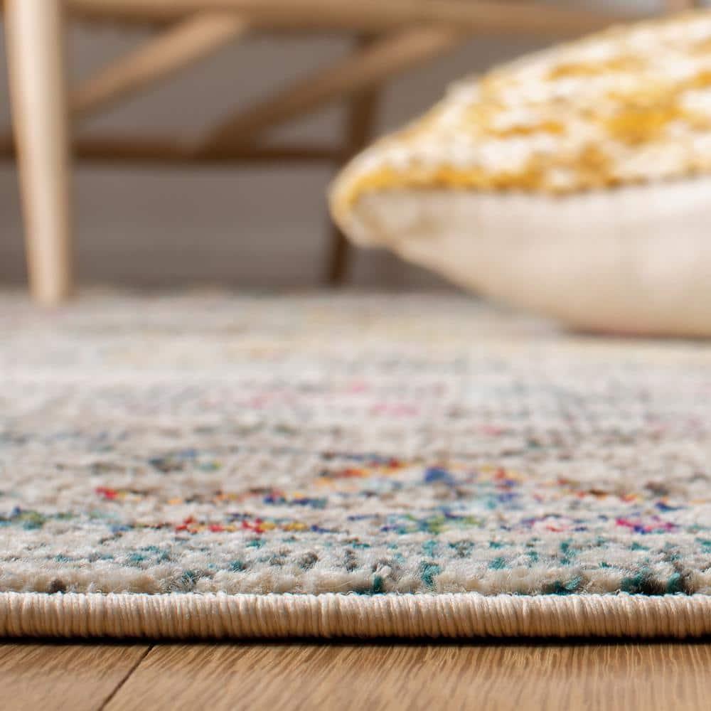 Madison MAD473 Power Loomed Indoor Area Rug - Grey/Gold - 9'x12' - Safavieh