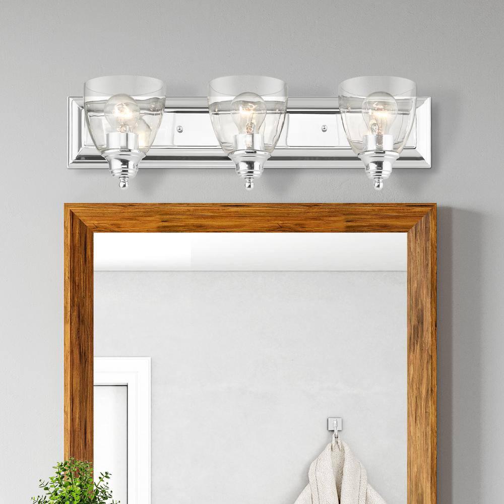 Livex Lighting Birmingham 3 - Light Vanity in  Polished Chrome